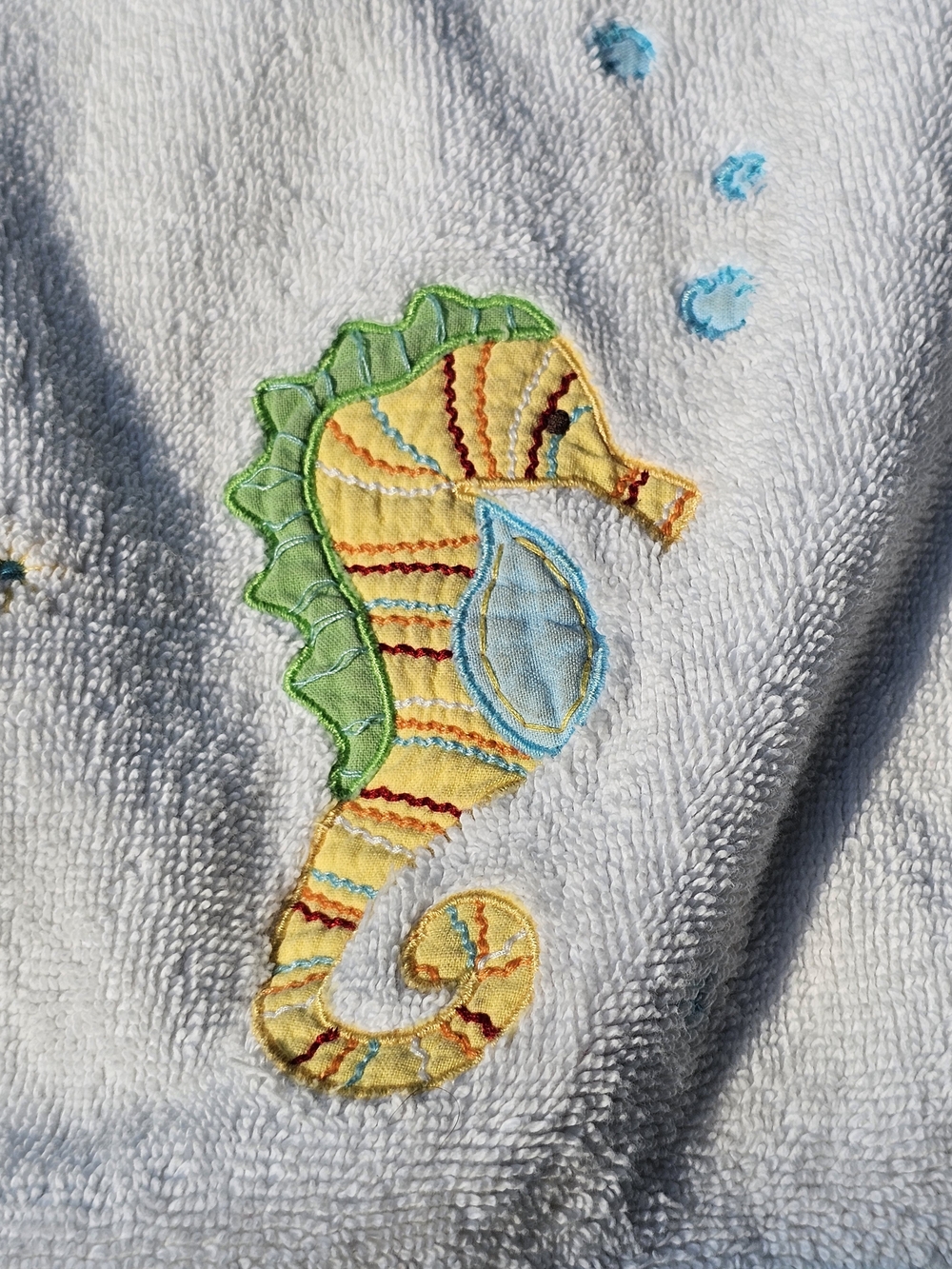 Pottery Barn Kids Seahorse Hand Towel